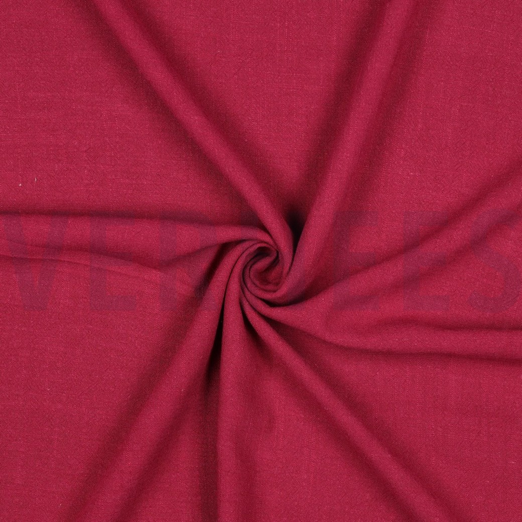 LINEN VISCOSE WASHED BERRY #3