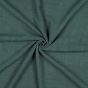 LINEN VISCOSE WASHED DARK GREEN (thumbnail) #3
