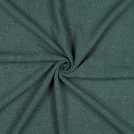 LINEN VISCOSE WASHED DARK GREEN #7