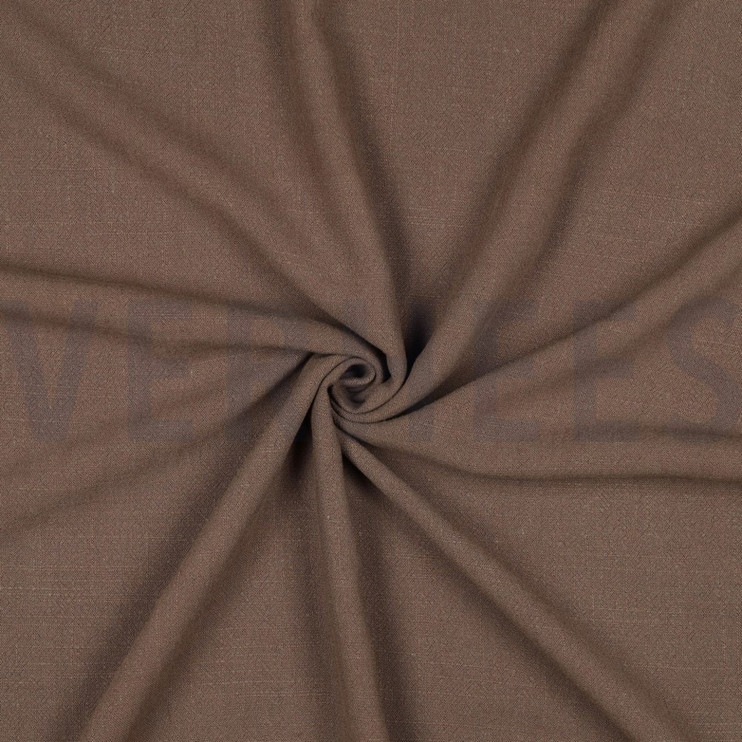 LINEN VISCOSE WASHED LIGHT BROWN #3