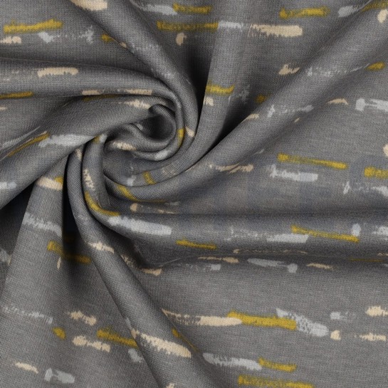 ALPENFLEECE STREPEN GRIJS #7