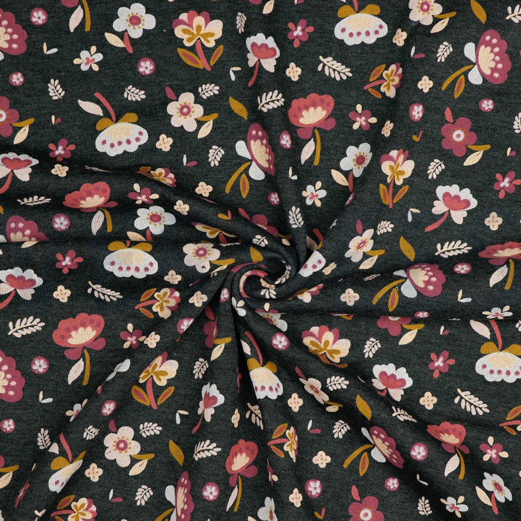 SWEAT FLOWERS ANTHRACITE MELANGE #3