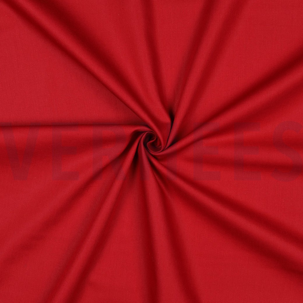 POPLIN GOTS DARK RED #3