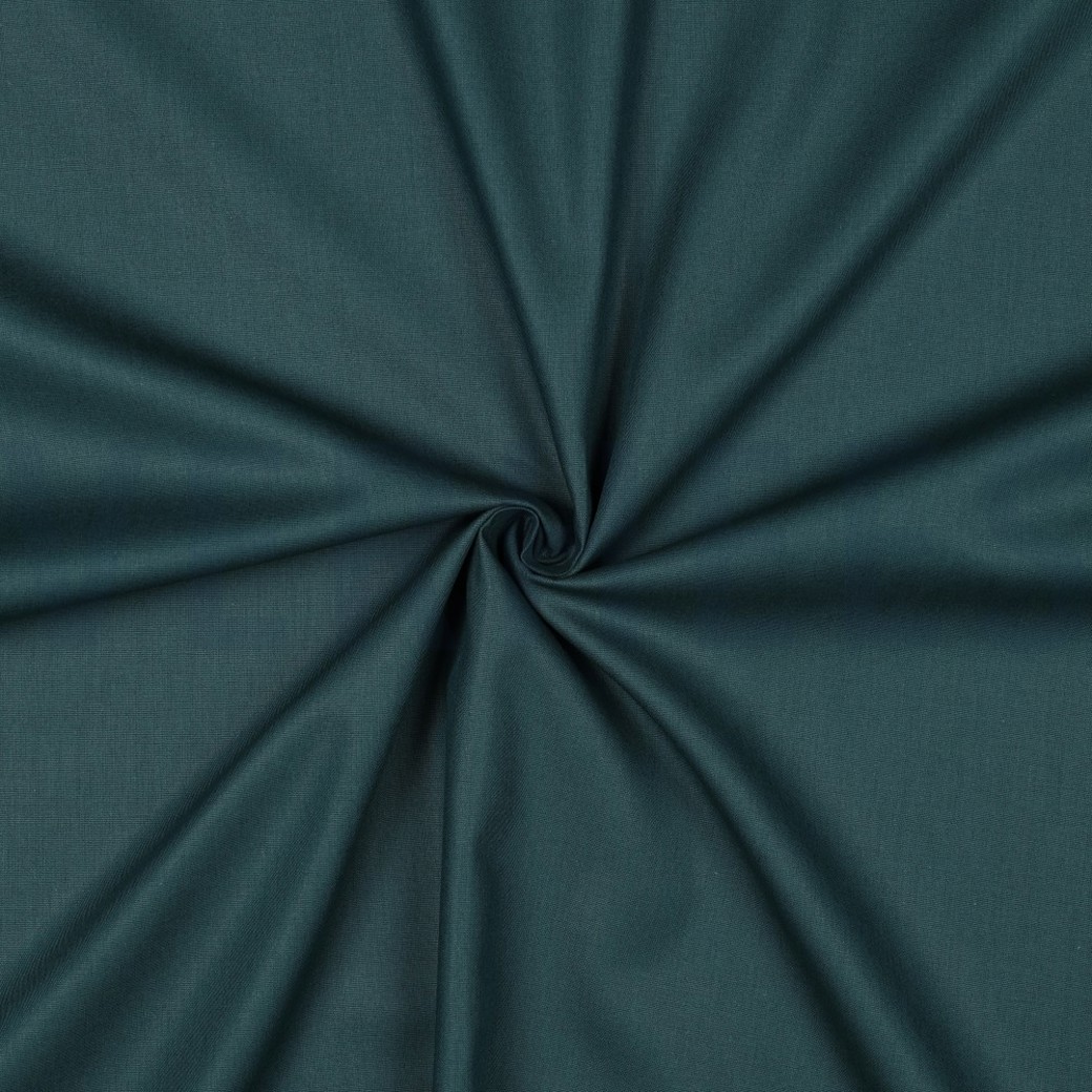 POPLIN GOTS DARK GREEN #3