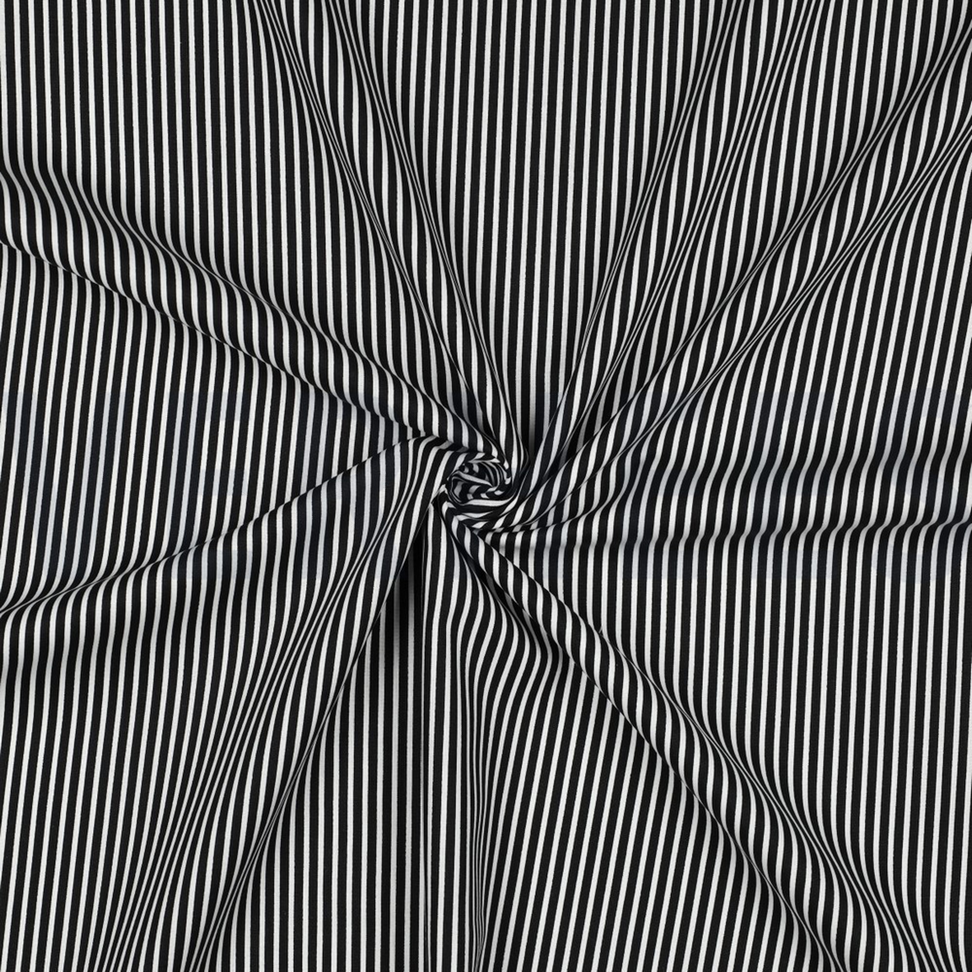 POPLIN STRIPE BLACK (high resolution) #3