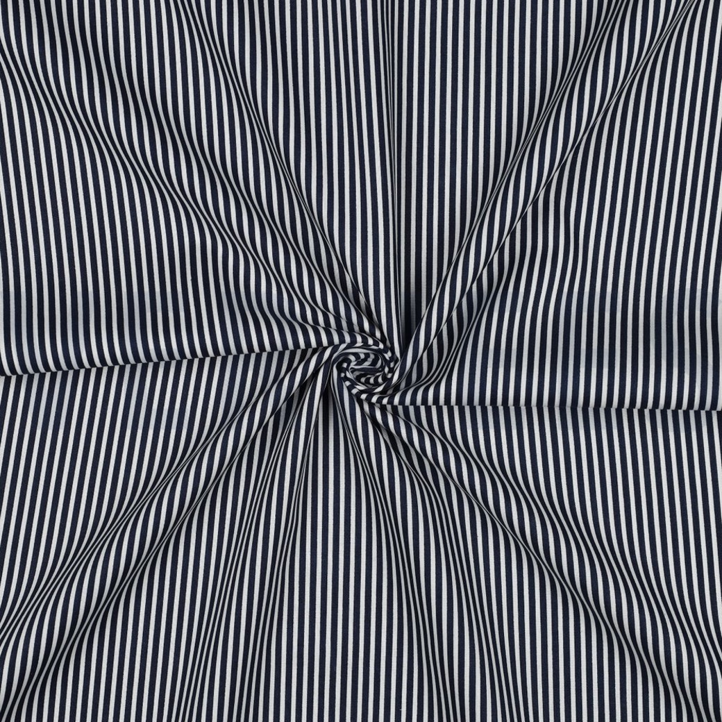 POPLIN STRIPE NAVY #3