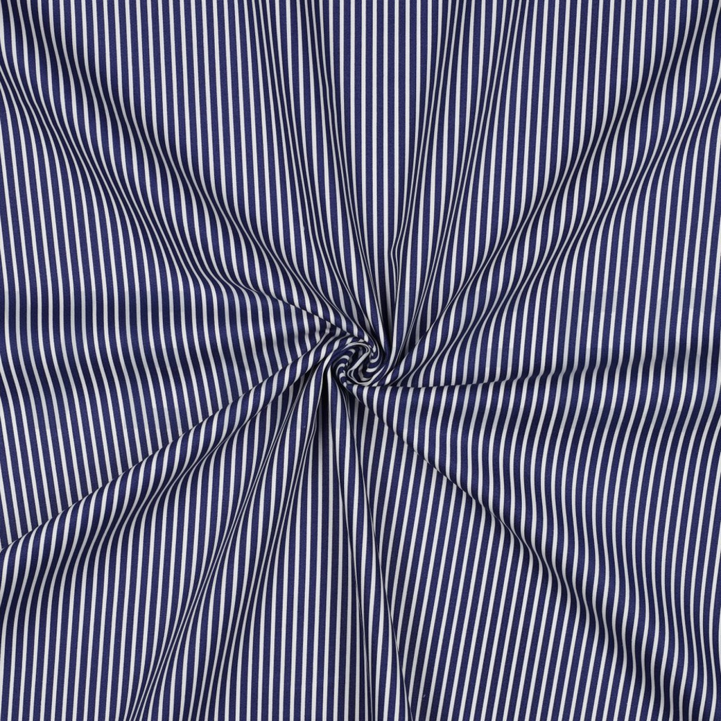 POPLIN STRIPE COBALT #3