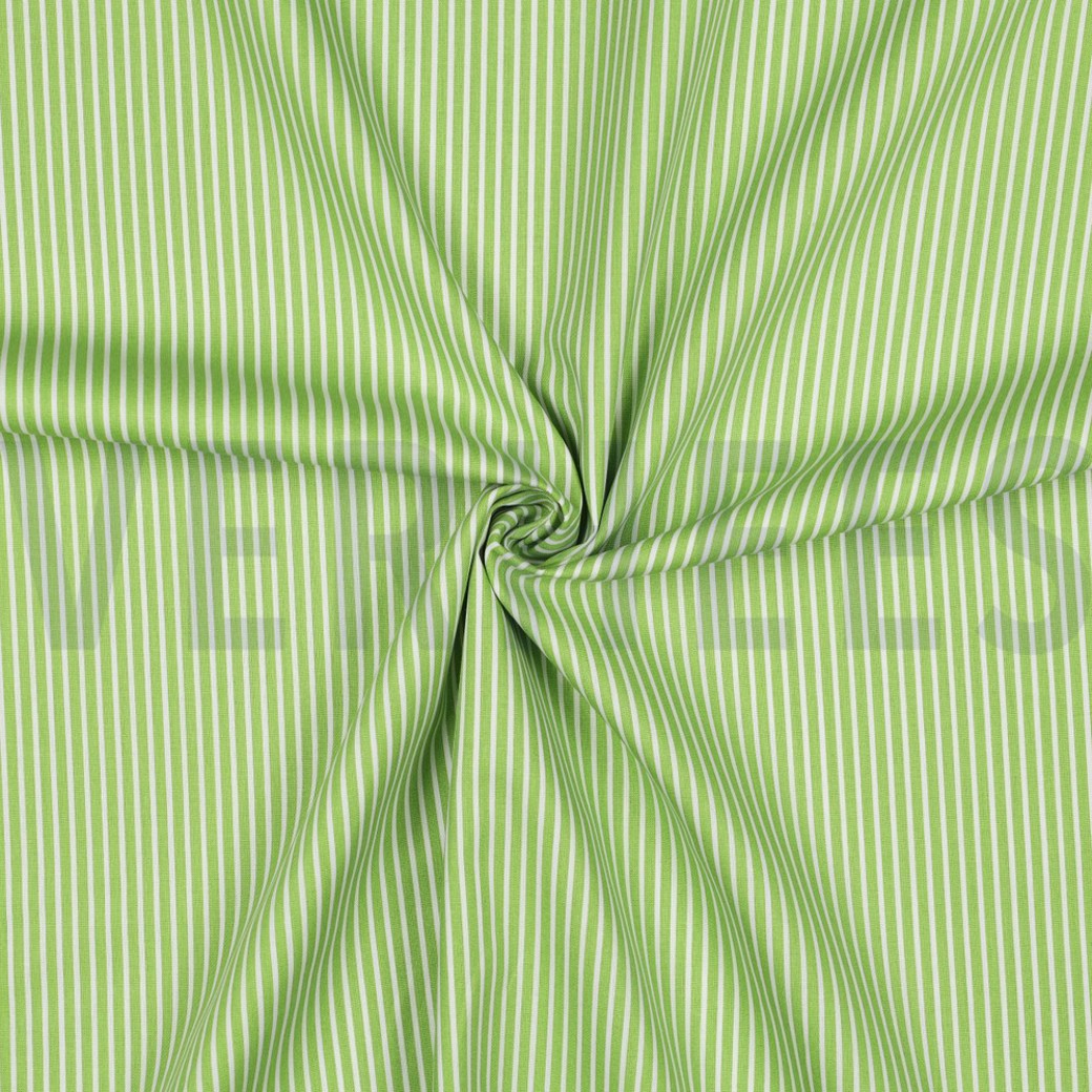 POPLIN STRIPE LIME #3