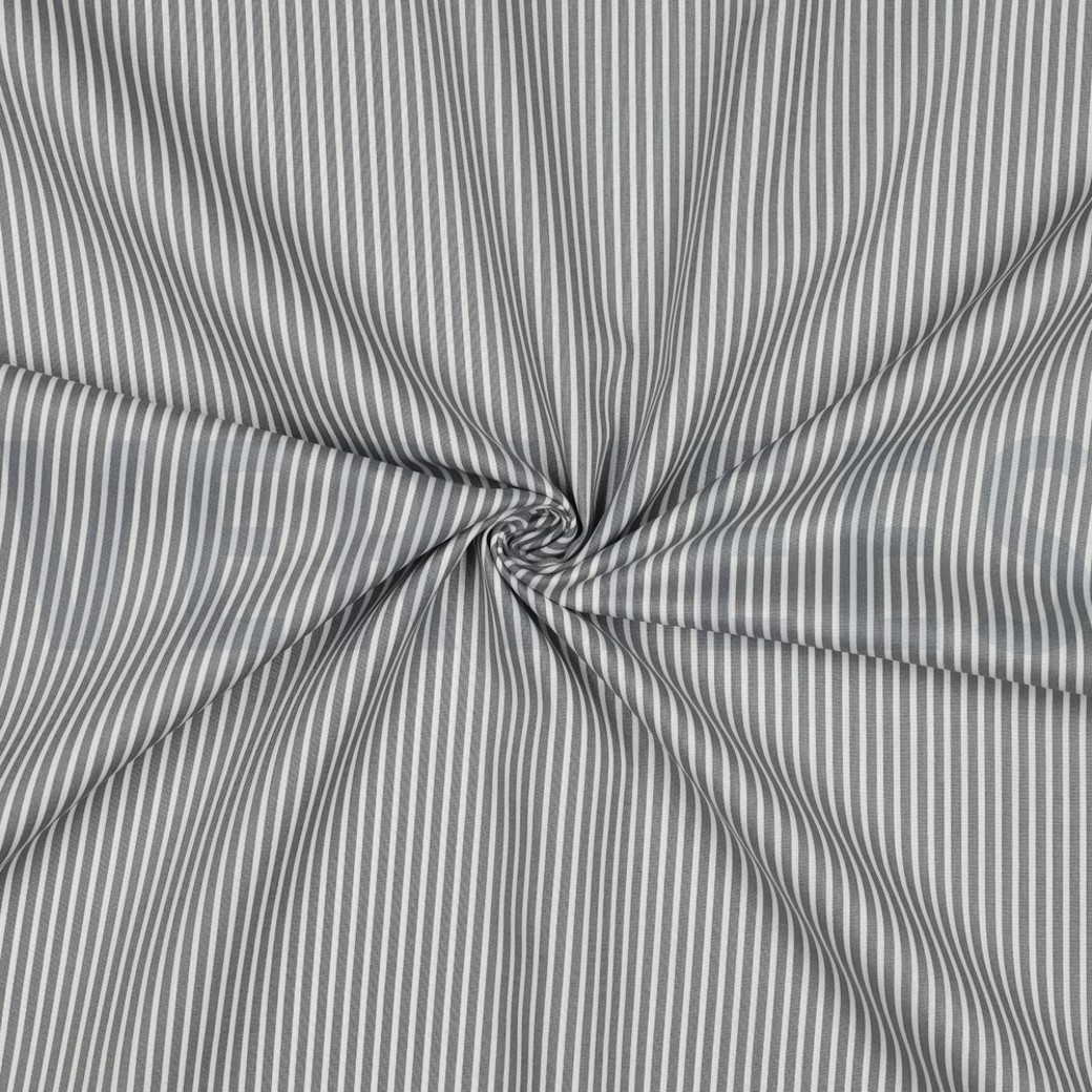 POPLIN STRIPE GREY #3