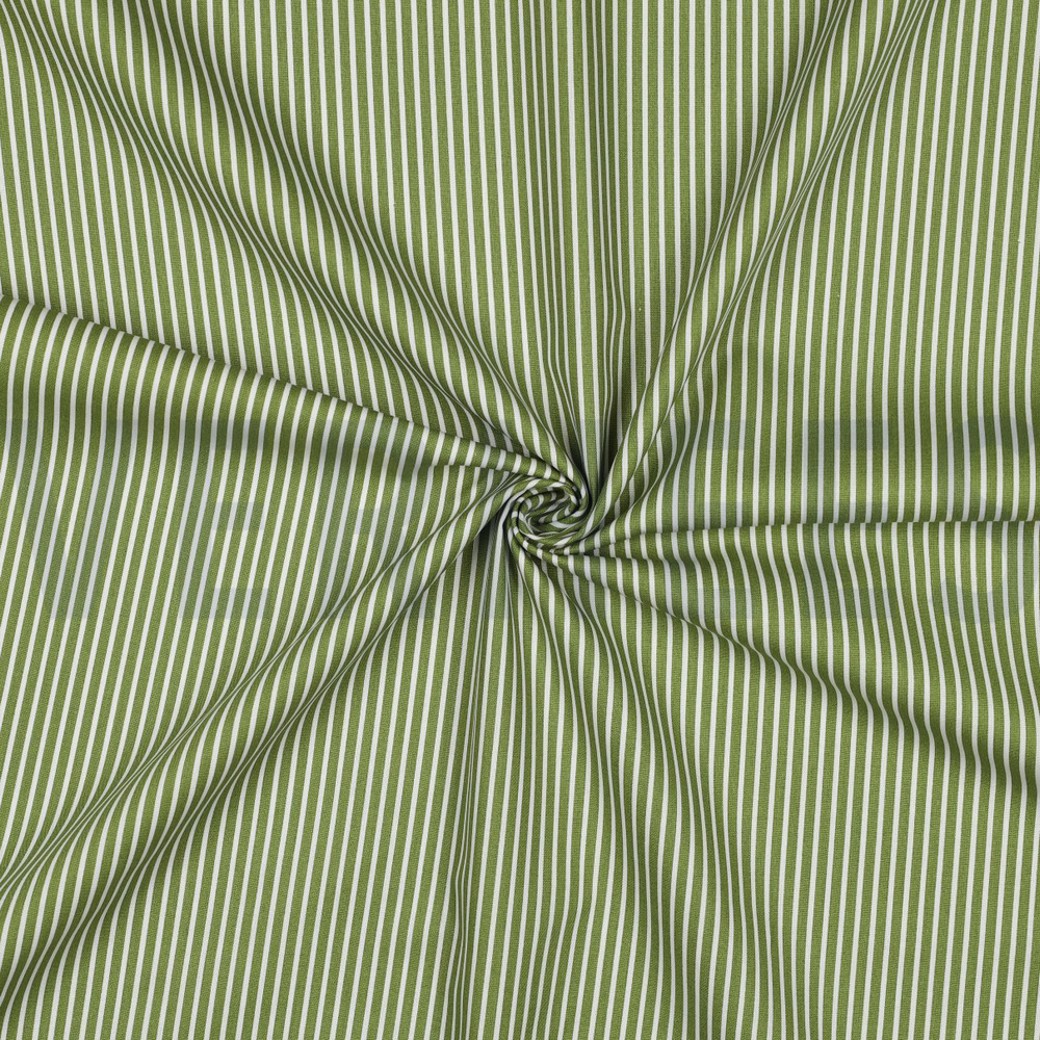 POPLIN STRIPE GREEN #3