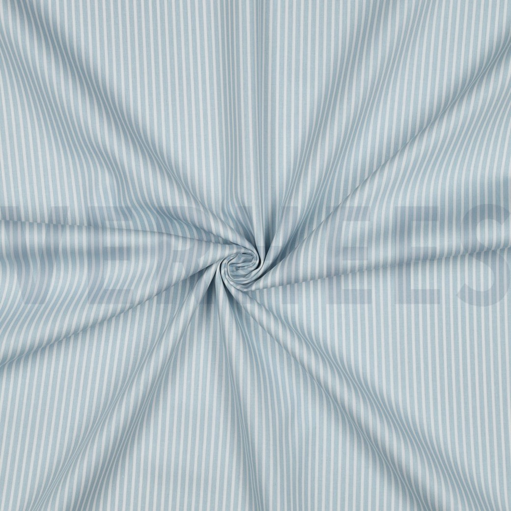 POPLIN STRIPE LIGHT BLUE #3