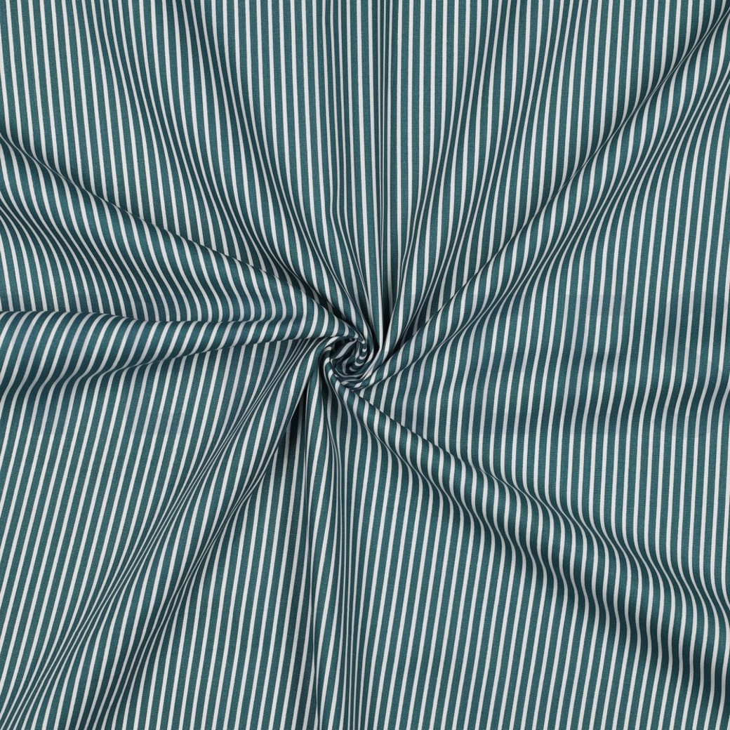POPLIN STRIPE PETROL #3