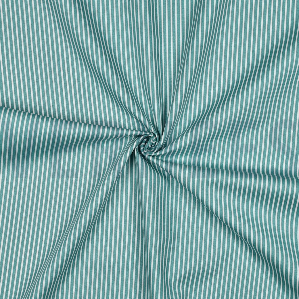 POPLIN STRIPE OLD GREEN #3