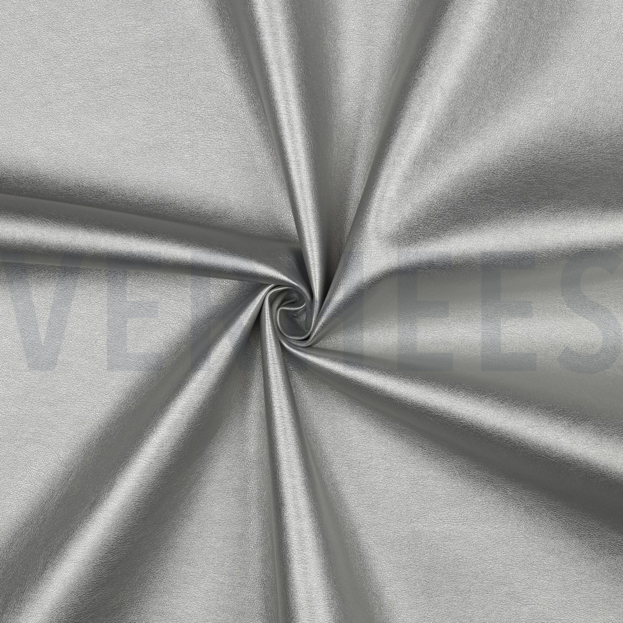 FAUX LEATHER LIGHT SILVER METALLIC (high resolution) #3