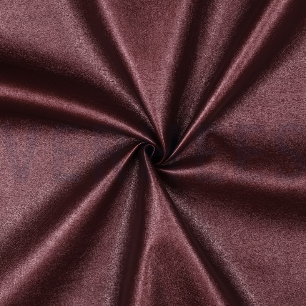 FAUX LEATHER BERRY METALLIC #3