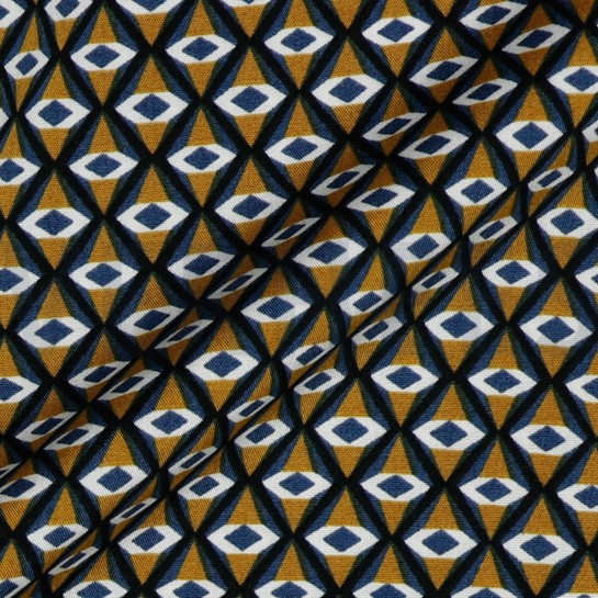 VISKOSE RADIANCE GEOMETRISCH OCKER #7