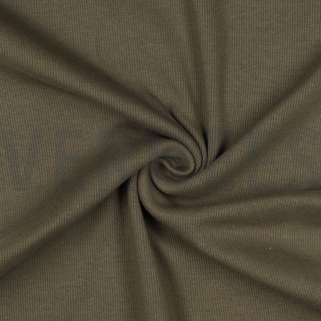 RIB TUBE GOTS ARMY GREEN #3