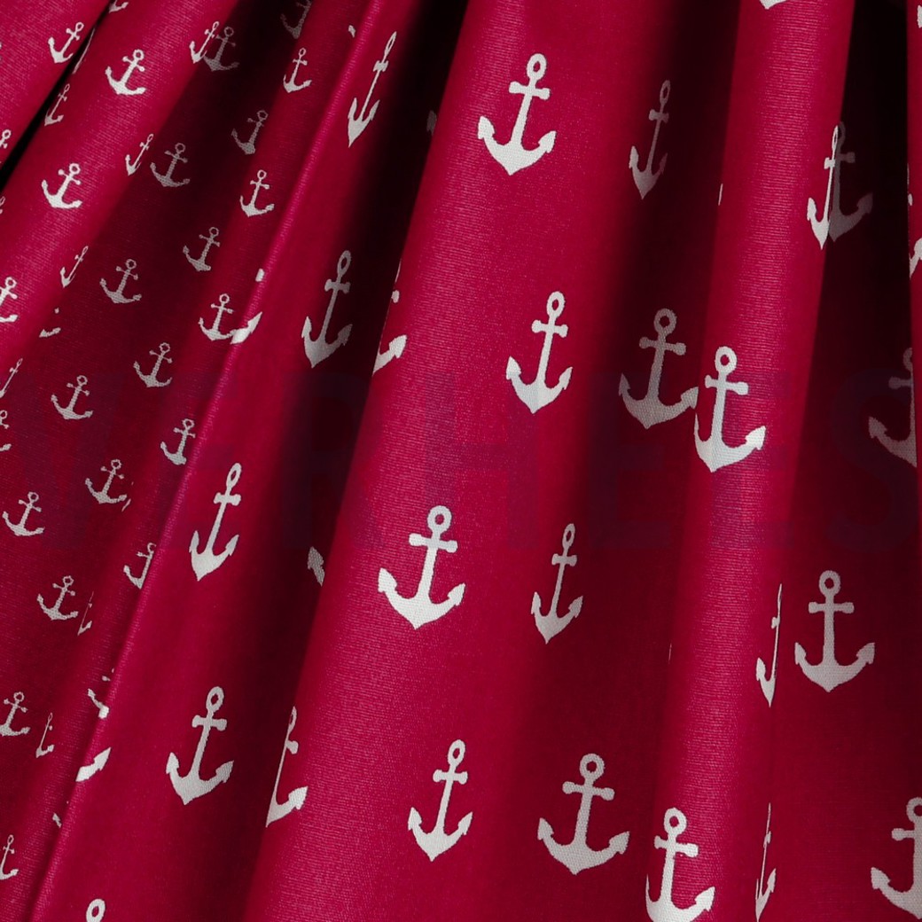 POPLIN ANCHOR CERISE #3