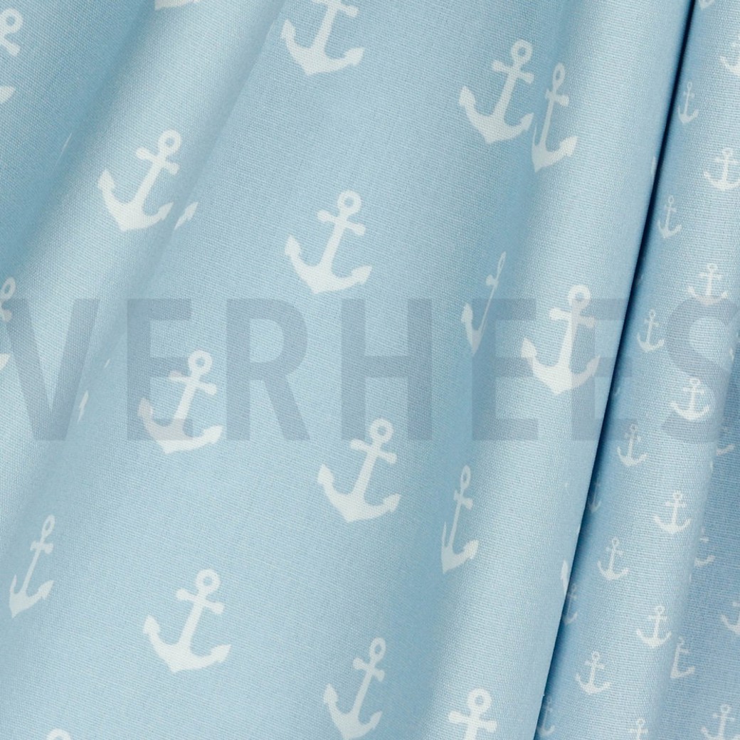 POPLIN ANCHOR LIGHT BLUE #3