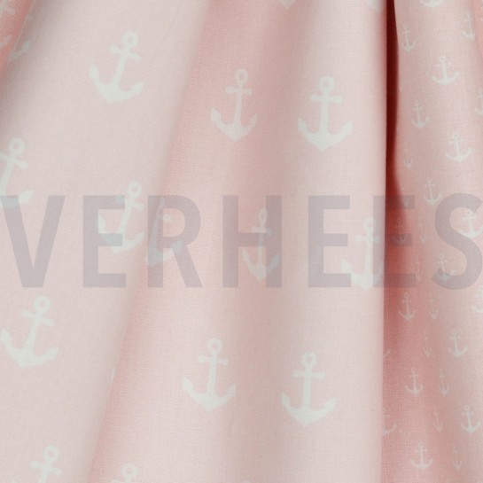 BAUMWOLLE POPELINE ANKER HELLROSA #7