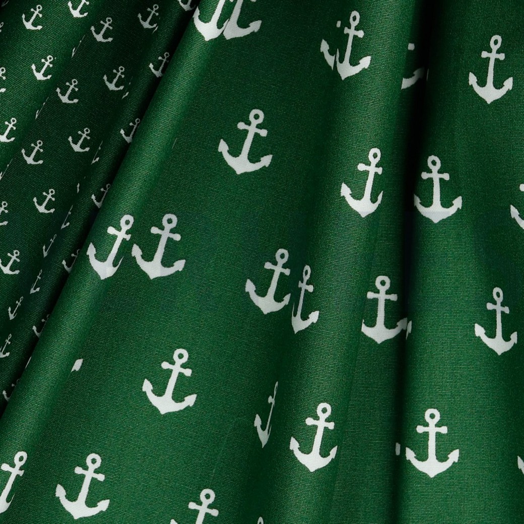 POPLIN ANCHOR DARK GREEN #3