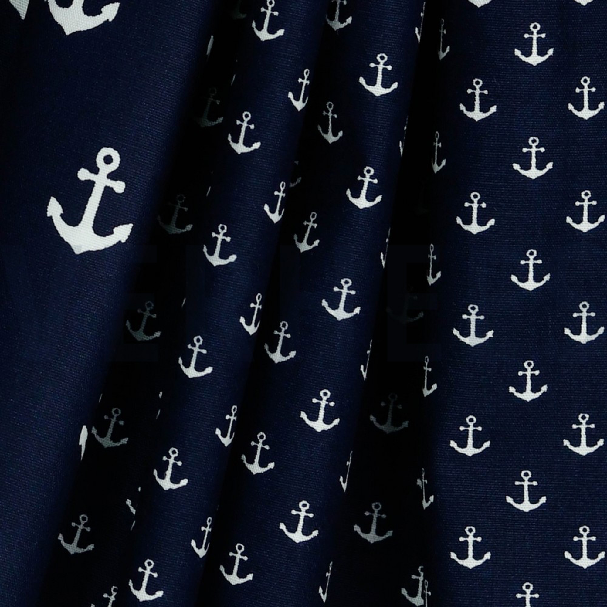 POPLIN PETIT ANCHOR NAVY (high resolution) #3