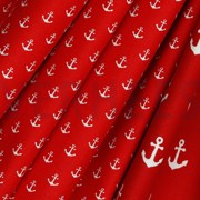 POPLIN PETIT ANCHOR RED (thumbnail) #3
