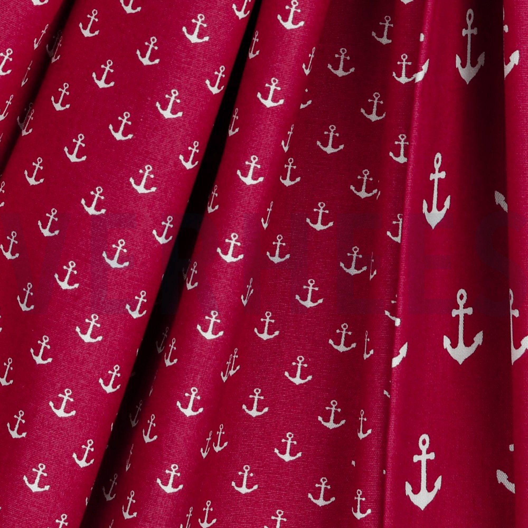 POPLIN PETIT ANCHOR CERISE (high resolution) #3