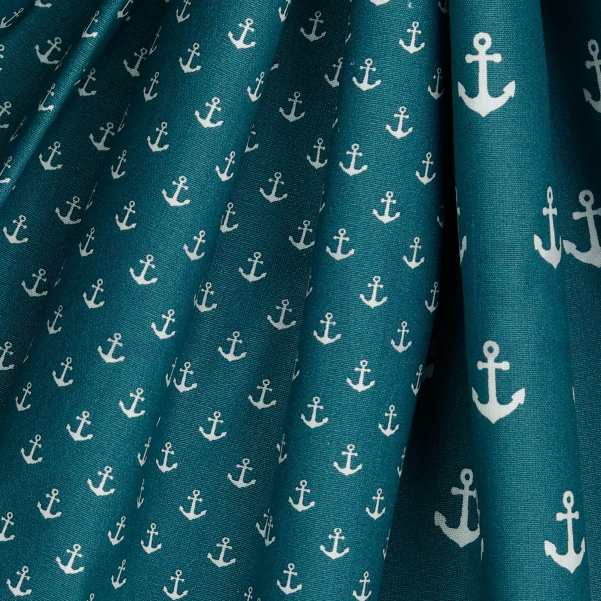 POPLIN PETIT ANCHOR PETROL (high resolution) #3