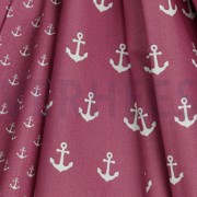 POPLIN PETIT ANCHOR MAUVE (thumbnail) #3