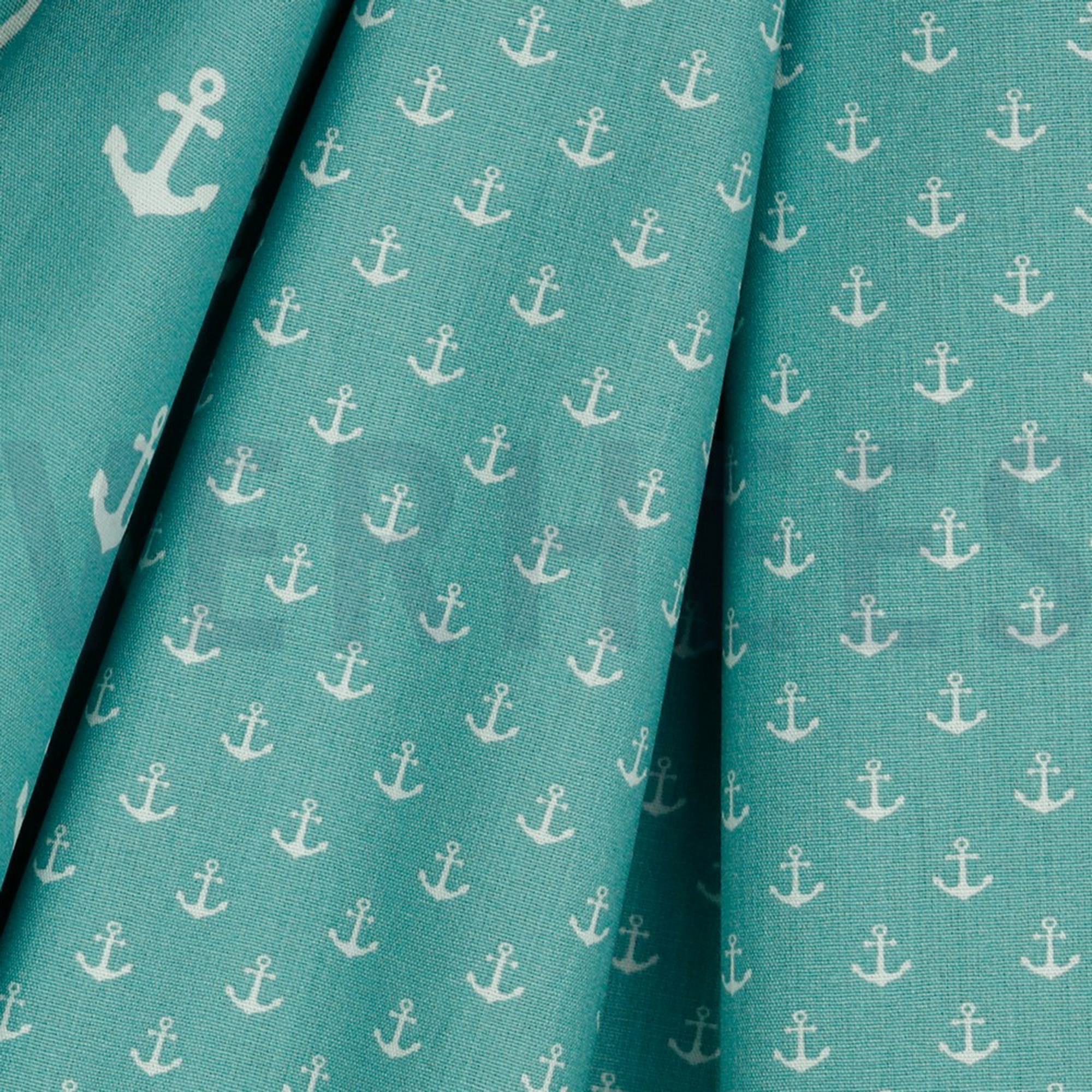 POPLIN PETIT ANCHOR OLD GREEN (high resolution) #3