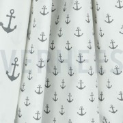 POPLIN PETIT ANCHOR WHITE/GREY (thumbnail) #3