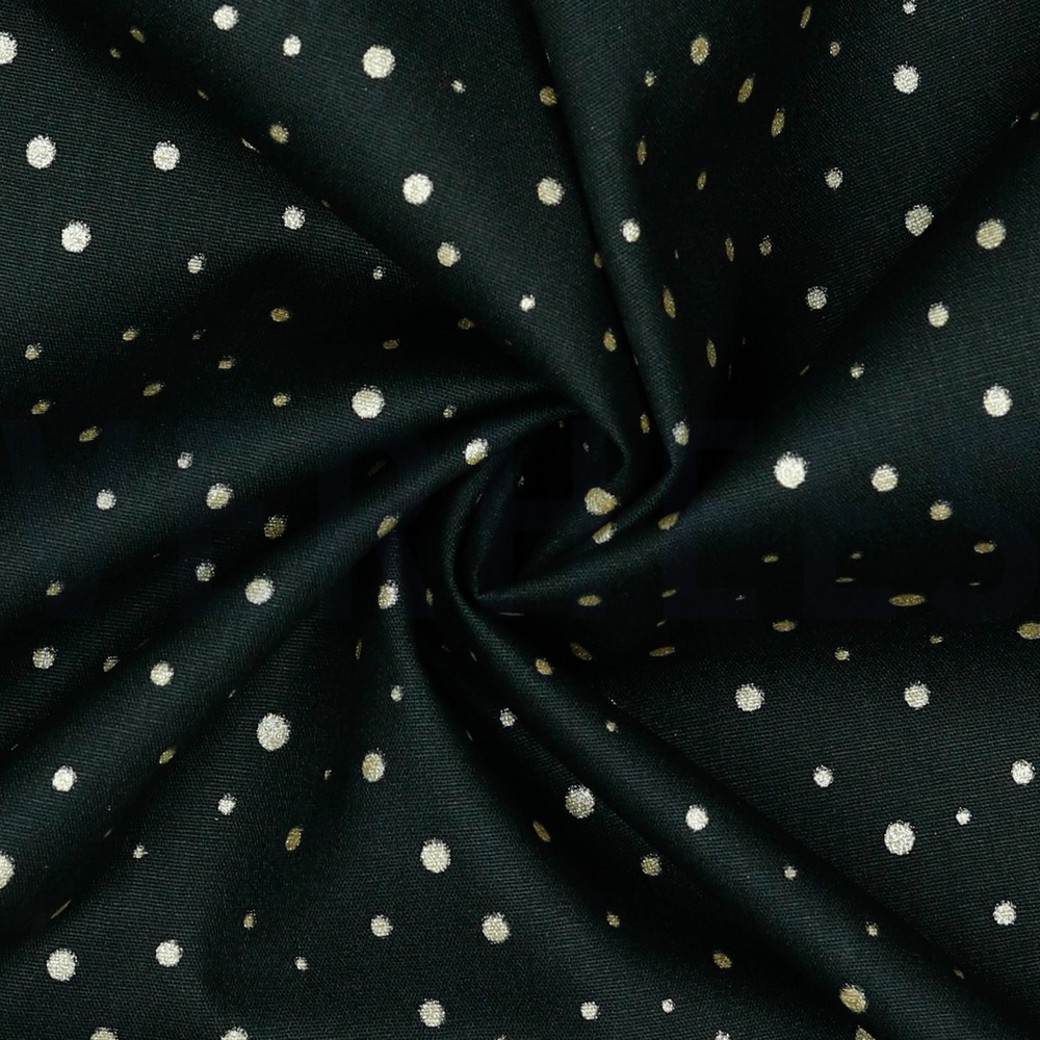 POPLIN GLITTER DOTS BLACK #3