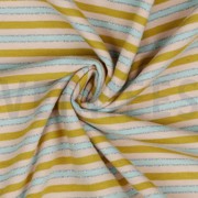 JERSEY STRIPES LUREX OCHRE/SILVER (thumbnail) #3