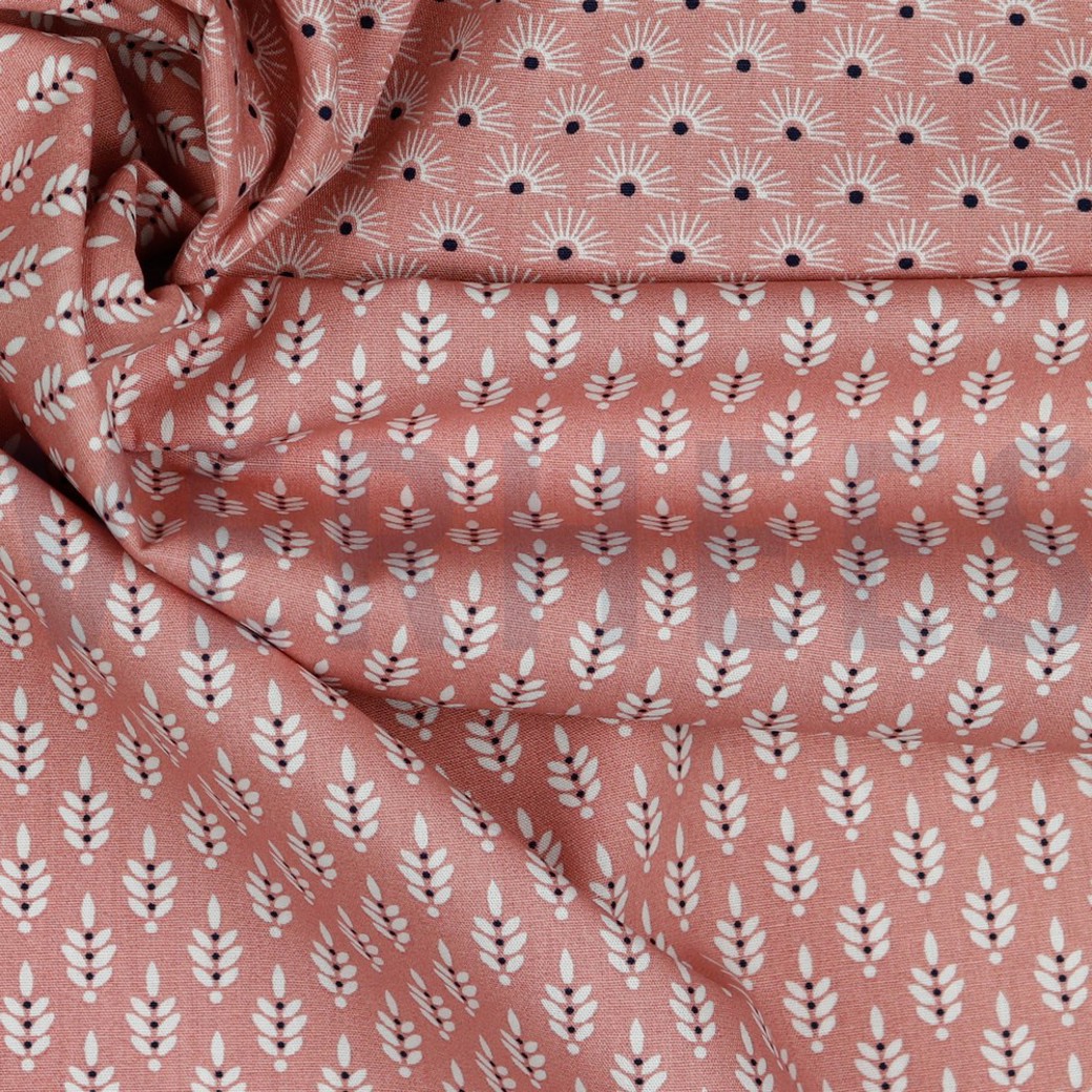 POPLIN FANTASY FLOWERS BLUSH #3