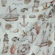 POPLIN DIGITAL MARITIME WHITE (thumbnail) #3