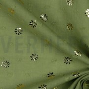 DOBBY FOIL DAISY MOSS GREEN (thumbnail) #3