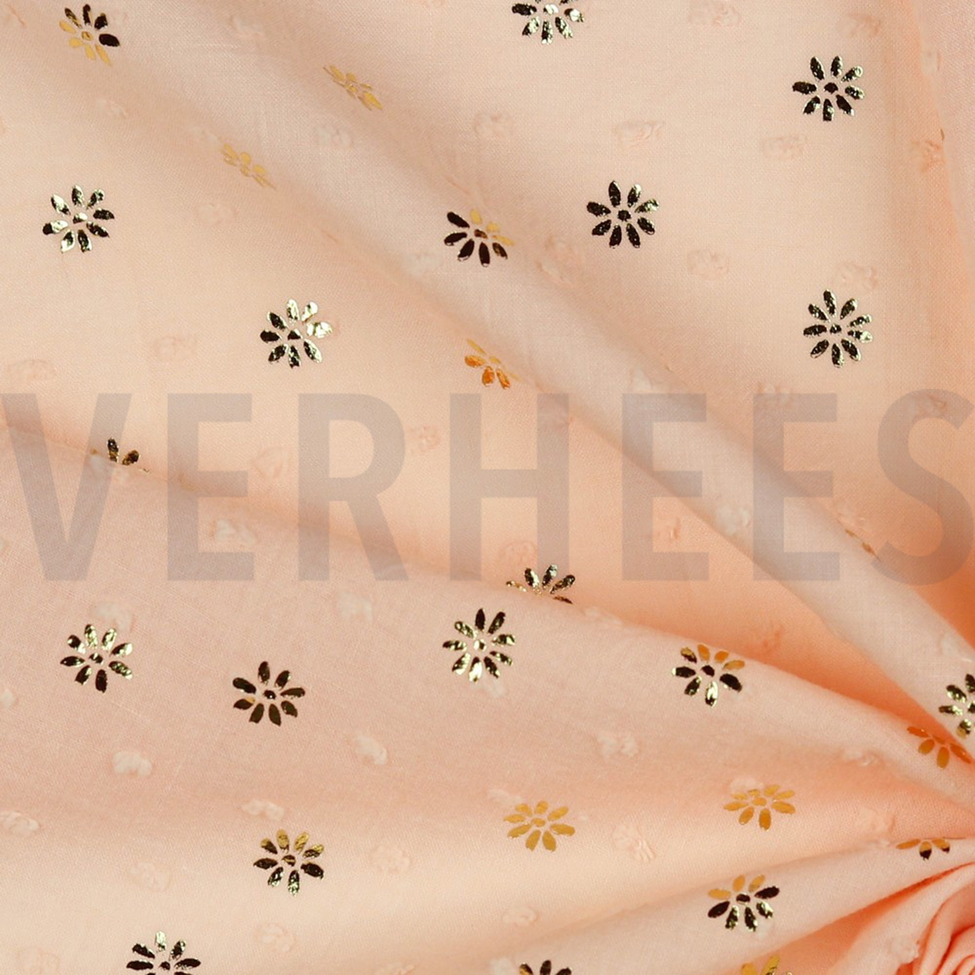DOBBY FOIL DAISY LIGHT SALMON (high resolution) #3