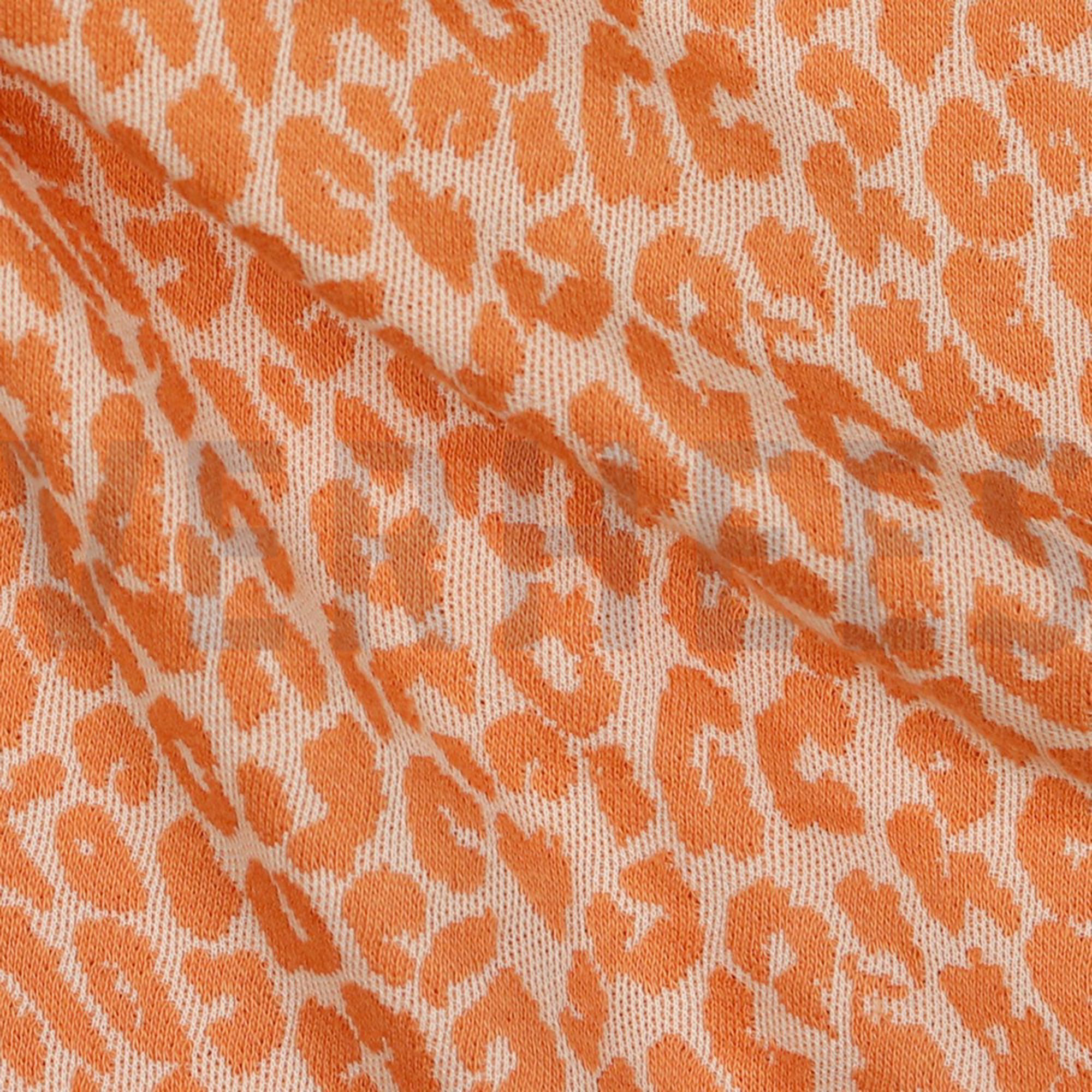 JACQUARD ANIMAL SKIN LIGHT SALMON/CORAL (high resolution) #3