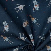 POPLIN DIGITAL ROBOTS NAVY (thumbnail) #3