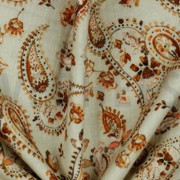 DOUBLE GAUZE DIGITAL PAISLEY SAND (thumbnail) #3