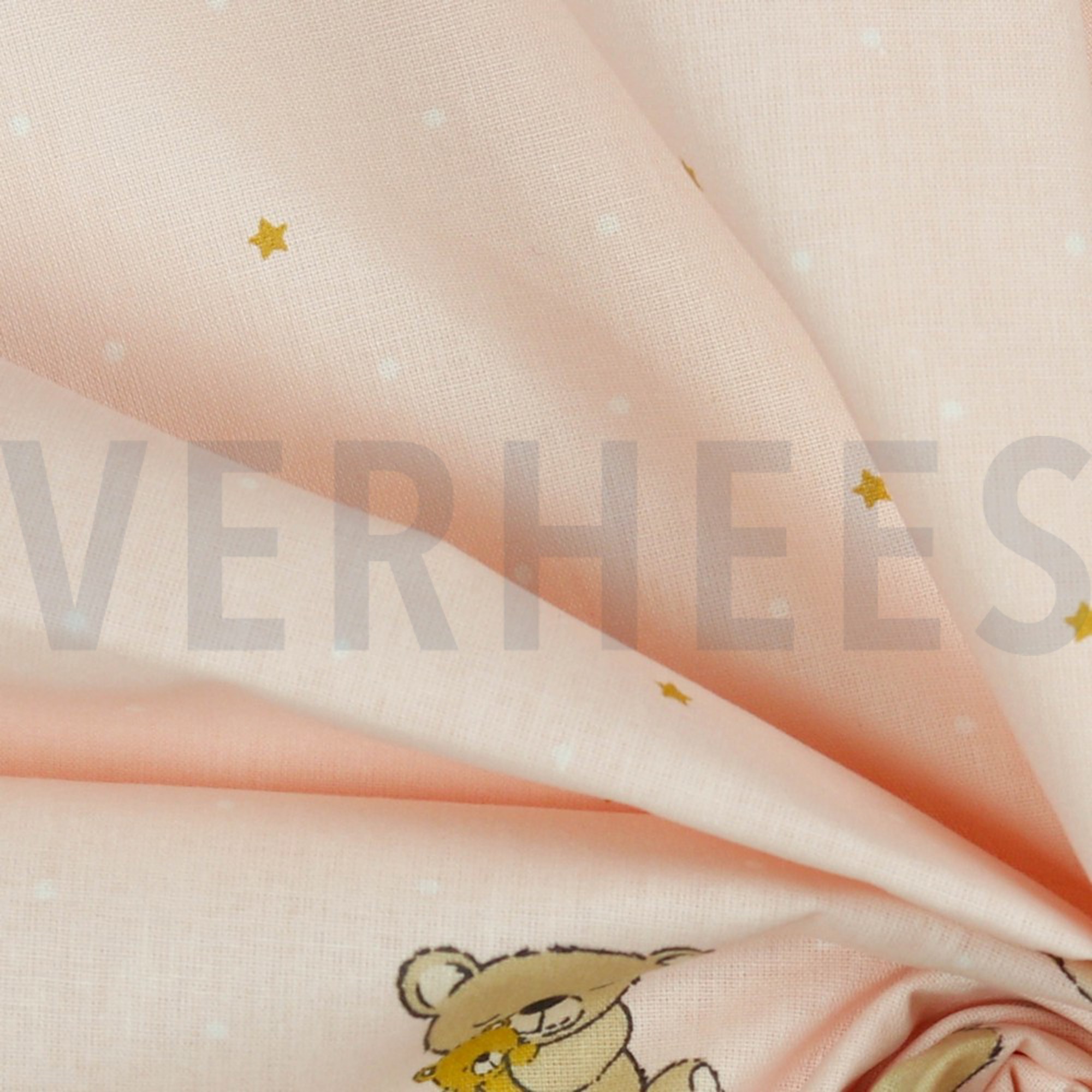 POPLIN GOTS SWEET BEAR LIGHT ROSE (high resolution) #3