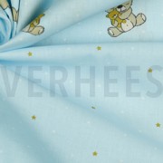POPLIN GOTS SWEET BEAR LIGHT BLUE (thumbnail) #3