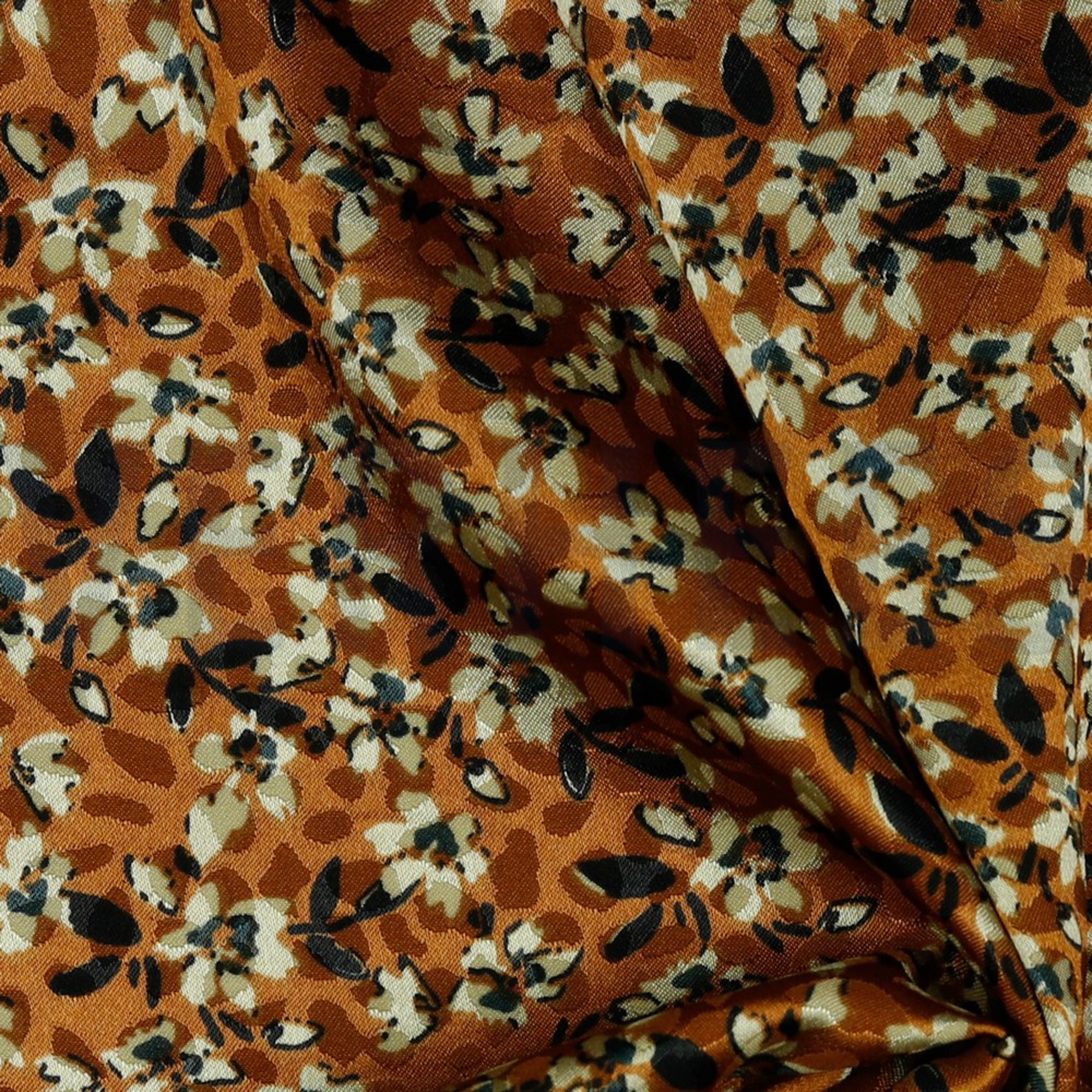 SATIN JACQUARD COGNAC (high resolution) #3