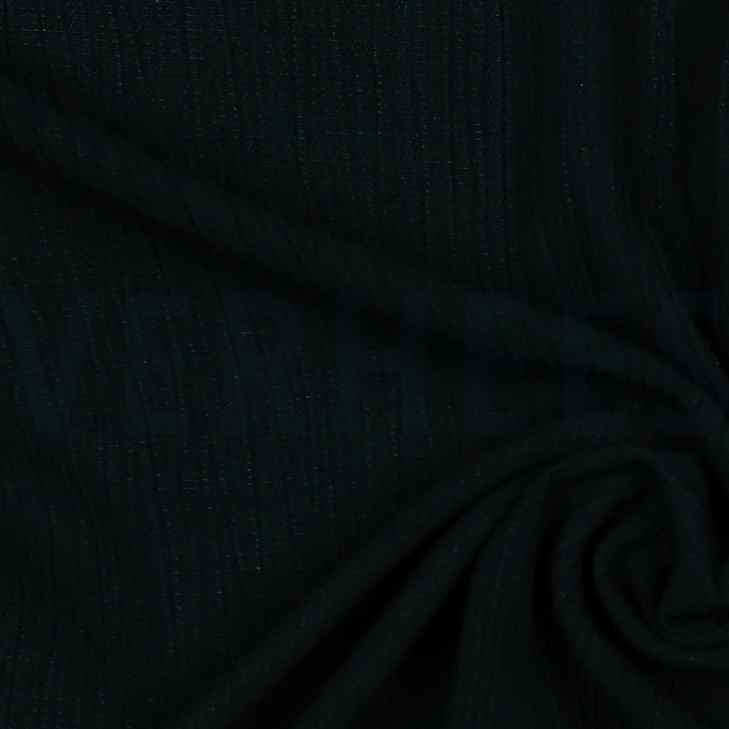 LINEN VISCOSE CRINKLE BLACK #3