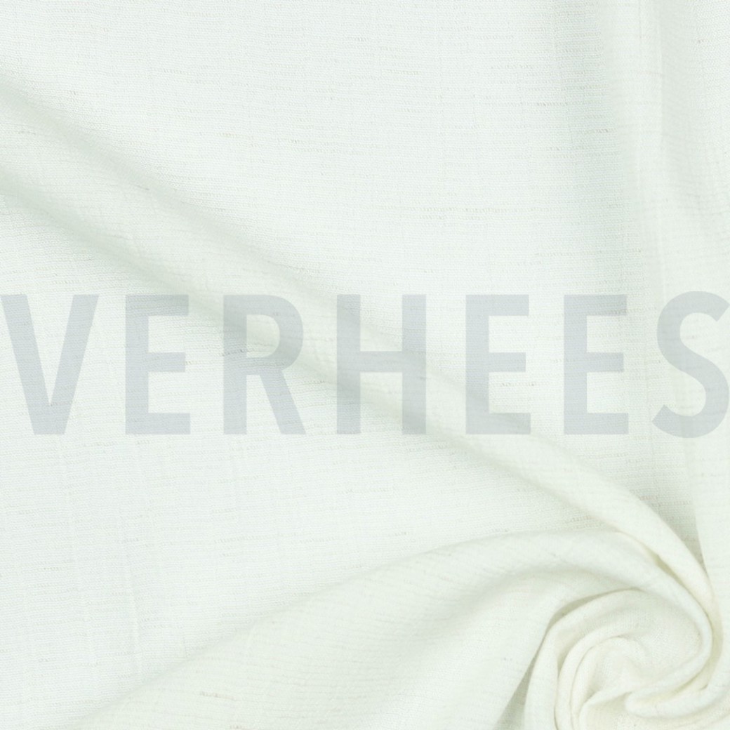 LINEN VISCOSE CRINKLE OFF WHITE #3