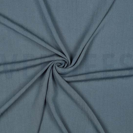 LEINEN VISKOSE CRINKLE SCHATTENBLAU #7