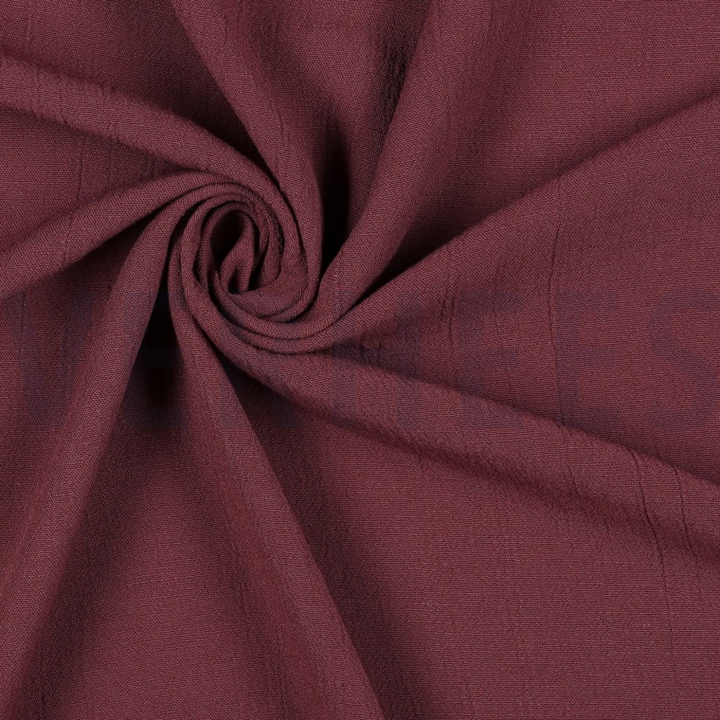 LINEN VISCOSE CRINKLE MULBERRY #3