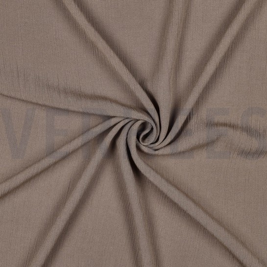 LINEN VISCOSE CRINKLE TAUPE #7