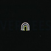 DOUBLE GAUZE EMBROIDERY RAINBOW BLACK (thumbnail) #3